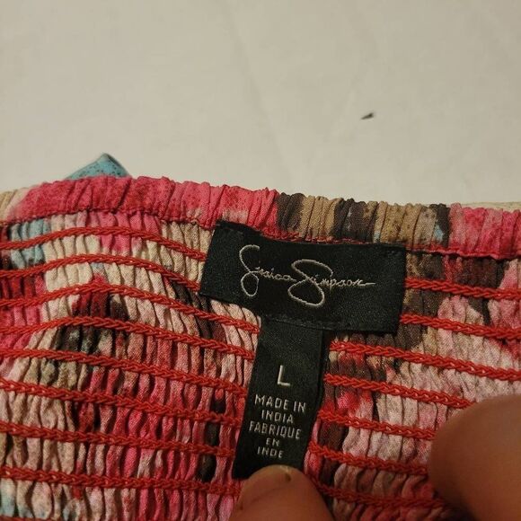 Jessica Simpson Spaghetti Strap Floral Sundress Size Large - Picture 5 of 6